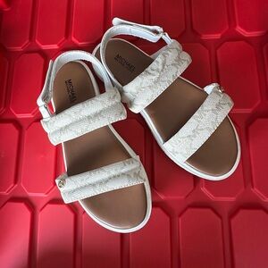 Michael Kors Kids Cream Sandals